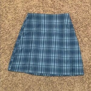 plaid skirt